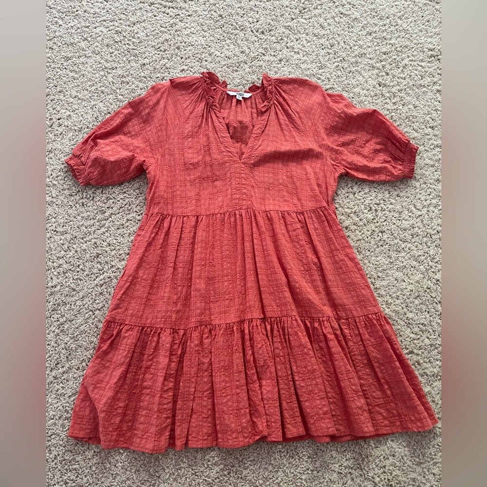 Hustle and glow dress in ginger from Steve Madden with pockets!